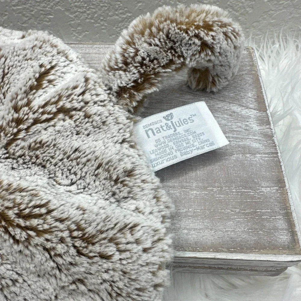 $27‎ 🌙 NWT Demdaco Nat & Juels Round Monkey Security Blanket/Lovey